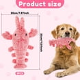 thumbnail image 4 of Wekvgz 1 pieza/2 piezas de juguete de langosta flexible para perros con carga USB, juguete interactivo de langosta de peluche resistente al desgaste, juguete de langosta de simulación para mascotas, 4 of 8