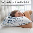 thumbnail image 5 of Navy Blue Eucalyptus Throw Pillow Covers, Watercolor Spring Weeping Botanical Soft Breathable Pillow Cases with Invisible Zipper, Toddler Pillowcases for Couch Bed Sofa Chair 12x20 Inches, 5 of 9