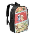 thumbnail image 2 of Lsque Bluey Print 17in Student Backpack - School, Travel, Work Bookbag -Laptop Backpack,Water Resistant College School Computer Bag, 2 of 8