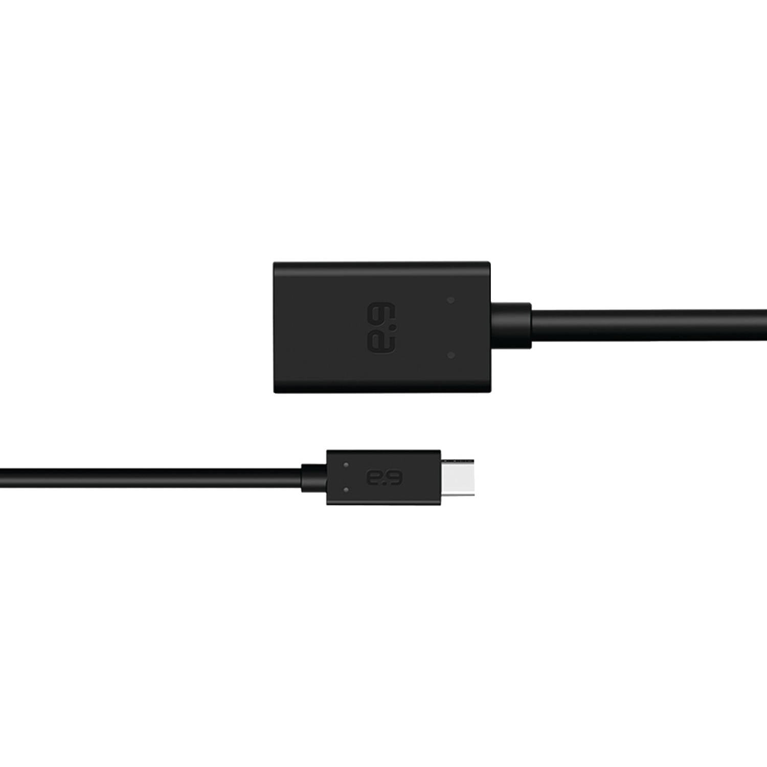 PureGear 11321VRP USBC to USBA Adapter Cable, 5", Black