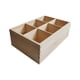 thumbnail image 3 of Portalápices de madera,Portalápices de madera Organizador de bolígrafos de escritorio,Organizador de escritorio con portalápices de 6 compartimentos,Portalápices de madera Almacenamiento, 3 of 9