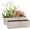 Coffee(16''x 5.5''), variant on Elongated Self Watering Planter Pots Window Box 5.5 x 16 inch Indoor Home Garden Modern Decorative Planter Pot for All House Plants Flowers Herbs (White,1-Pack)