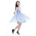 thumbnail image 2 of Stitch Girls All Over Print Tulle Dress with Short-Sleeves, Sizes 4-12, 2 of 7