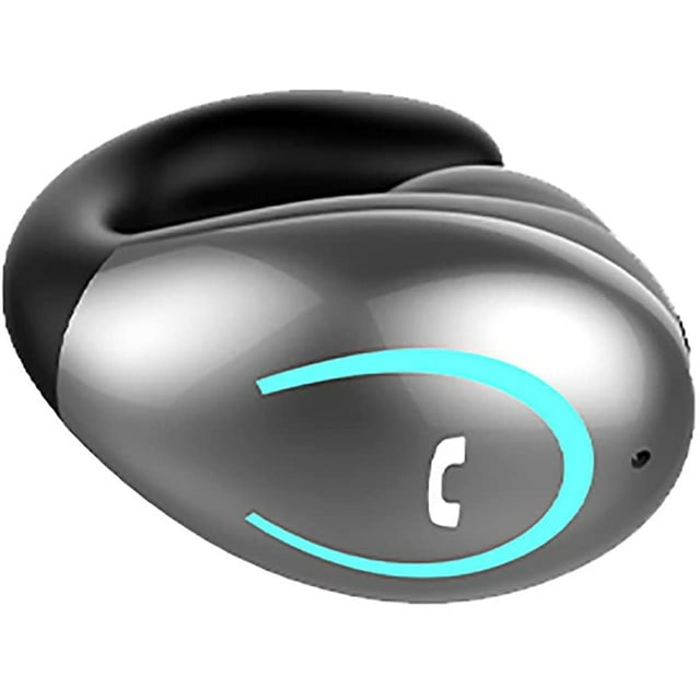 XYCCY Single Ear Wireless Earpiece, Bluetooth 5.1 Chip Stable Transmission, Built-in Microphone, Intelligent Noise Reduction, Lightweight and Portable Compatible with Bluetooth-Enabled DevicesST-001