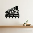 thumbnail image 5 of Craftnamesign Custom Soccer Metal Key Holder, Soccer Player Gift, Coat Rack, Soccer Key Hanger, 5 of 5
