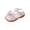 Pink, variant on Tigivemen Flower Girl Dressy Shoes Toddler Sandals with Bow Summer Soft Sole Open Toe Sandal Sweet Cute Girls Flats Pink Size 13