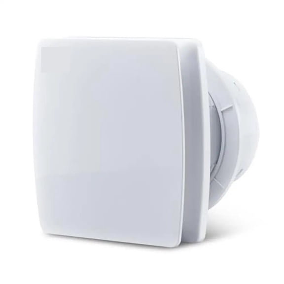 Bathroom Exhaust Fan Humidity Sensor Timer 5.9 In Quiet 110 CFM Ceiling Wall-Mount Ventilation Dual Baffle Design ABS