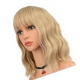 thumbnail image 4 of False Curly  Hair, Soft Adjustable Curly  With Bang For Birthday, 4 of 8