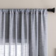 thumbnail image 3 of Cortinas Maison Colette de lino texturizado semitransparente, 132 x 213 cm, color gris, 3 of 6
