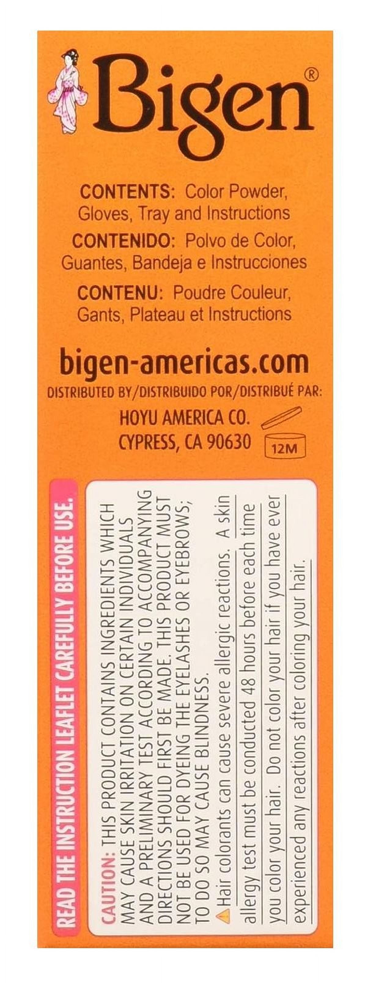 Bigen Powder Hair Color #59 Oriental Black 0.21oz (Pack of 3)