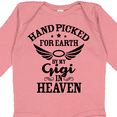 thumbnail image 4 of Inktastic Handpicked for Earth by My Gigi in Heaven with Angel Wings Boys or Girls Long Sleeve Baby Bodysuit, 4 of 5