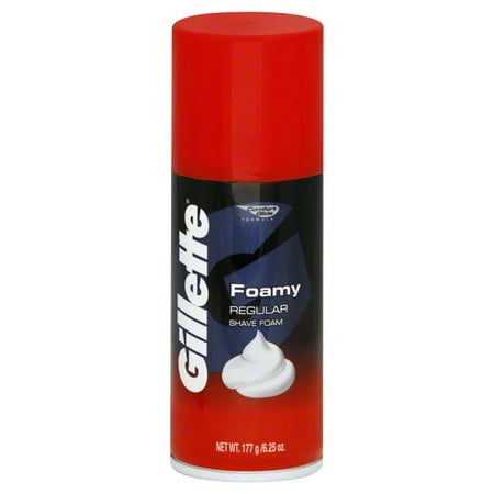 Gillette Foamy Regular Shave Foam, 6.25 oz (Best Shaving Foam For Men)