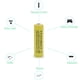 thumbnail image 3 of Batería recargable QBLPOWER Ni-Cd AA 600 mAh 1,2 V (paquete de 8), 3 of 9