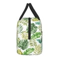 thumbnail image 4 of YFYANG Portable Waterproof Insulated Lunch Bag, Green Abstract Leaf Doodle Reusable Cooler Bag / Picnic Bag for Adults Teens, 4 of 9