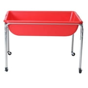 Children's Factory 24" Large Sensory Table, Red, 1133-24, Kids Sand and Water Activity, Preschool, Daycare or Playroom Indoor & Outdoor Play Equipment