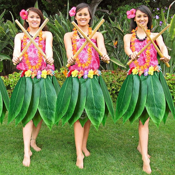 Worgeous 12pcs Hawaii Flower Garland Necklace for Festival Luau Beach Party (Purple Blue Pink Green Yellow )