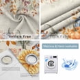 thumbnail image 2 of Fsddascl Fall Orange Blue Blackout Curtains for Bedroom/Living Room, Thermal Insulated Kitchen Curtains, Autumn Thanksgiving Floral Botanical Grommet Darkening Window Treatment Drapes 27.5"x39"x2, 2 of 6