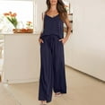 thumbnail image 5 of GILIGEGE Pajama Sets for Women 2 Piece Womens Pajama Sets 2 Piece Lounge Set Women 2 Sets for Women Summer 2 Outfits Top Long Pant Sets Casual Tracksuit Wear Sleeveless Top Long Pants Suit Suits, 5 of 9