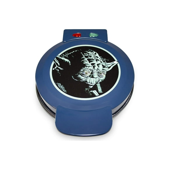 Máquina para hacer gofres Uncanny Brands Star Wars Yoda, antiadherente