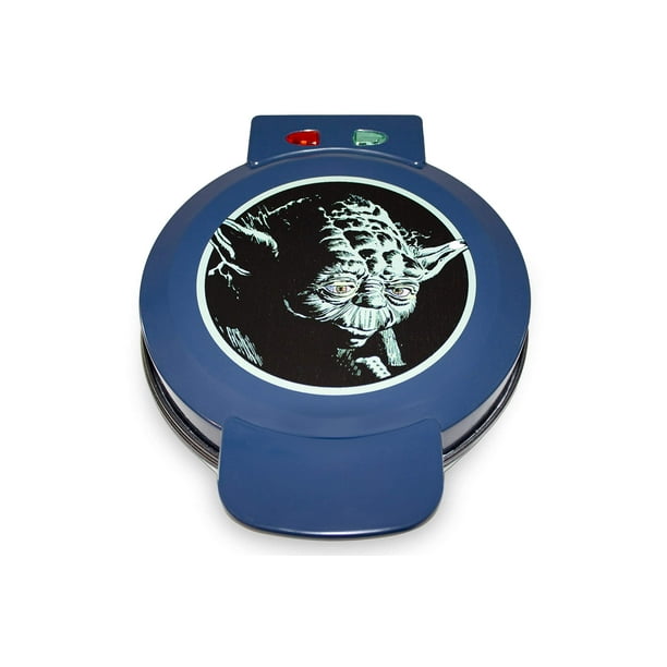 Máquina para hacer gofres Uncanny Brands Star Wars Yoda, antiadherente