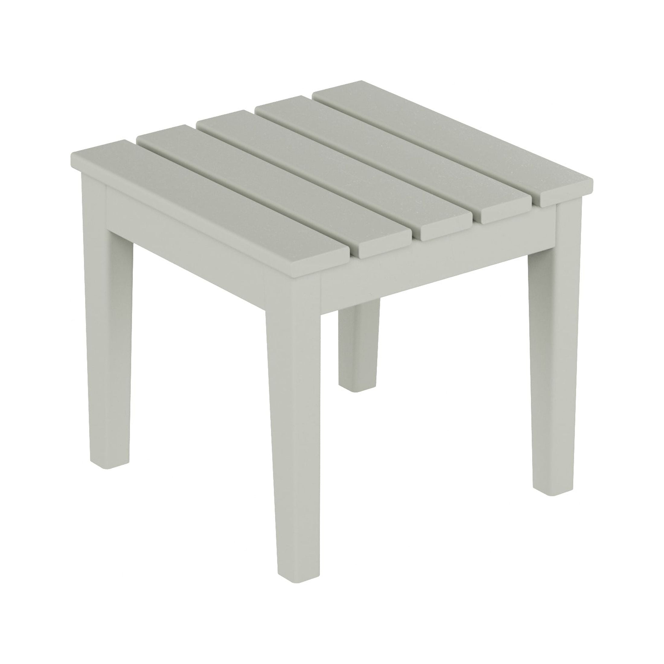 WestinTrends Ashore Oversized Outdoor Side Table, 18 Inch All Weather Poly Lumber Adirondack Patio Side Table Square End Table, Sand