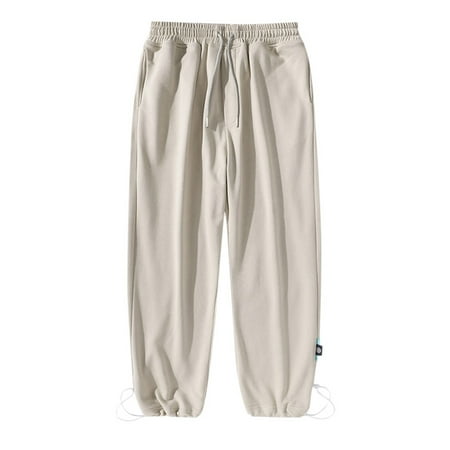 

2023 Spring Summer Autumn Winter Straight Tube Men Loose Trend Bundle Feet Sports