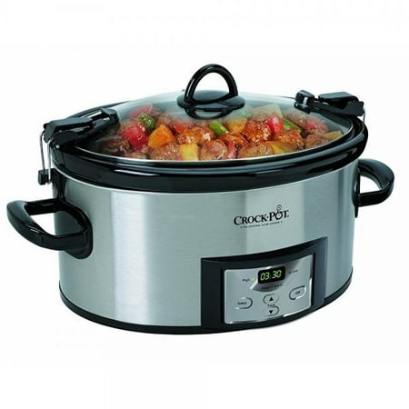 Crock-Pot Best Programmable Slow Cooker 6 Quart Digital Slow Cookers Cook & Carry Program Cooking (Best Time To Purchase Kitchen Appliances)