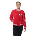 thumbnail image 4 of Women's New Era  Red Kansas City Chiefs Throwback Fleece Full-Snap Jacket, 4 of 5