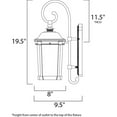 thumbnail image 5 of Maxim Lighting - LED Outdoor Wall Sconce - Outdoor Wall Mount - Dover-9W 1 LED, 5 of 5