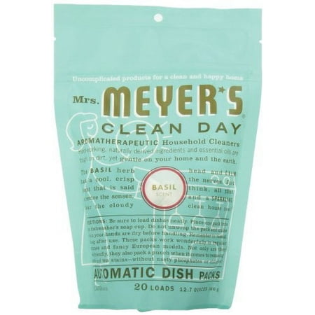 Mrs. Meyer's Clean Day Auto Dishwashing Packs Basil 20 count (Pack of 6)