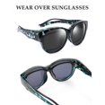 thumbnail image 4 of TINHAO Wrap Around over Sunglasses Wear over Glasses Cat-eye Polarized Fit Over Glasses Sunglasses, 4 of 8