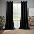 thumbnail image 3 of Velvet Heavyweight Grommet Curtain Panels (Set of 2), 3 of 3
