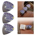thumbnail image 2 of Necvior 3Pcs Unique Starry Folk Guitar Plectrum Thin Medium and Heavy Pick for Electric, Acoustic Guitar, Mandolin and Bass, 2 of 9
