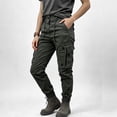 thumbnail image 4 of EazyTech Women's Tactical Jogger Pants - Elastic Cuff Outdoor Trousers with Utility Pockets for Hiking, 4 of 5