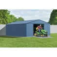 thumbnail image 3 of Arrow Classic 14 x 17 x 7 ft Blue Grey Steel Storage Shed, 3 of 18
