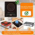 thumbnail image 5 of 2 PCS Thermochromic Silicone Induction Cooktop Protector Mat - Non-Slip Induction Cooktop Mat for Induction Cookware, 5 of 6