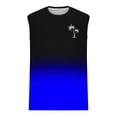 thumbnail image 4 of Hombres Moda Casual sin Mangas Gradación Impresión Suéter Cuello Redondo Tanque Deportivo, 4 of 4