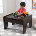 thumbnail image 2 of KidKraft Reversible Wooden Activity Table with Board, Gray & Espresso, 2 of 6