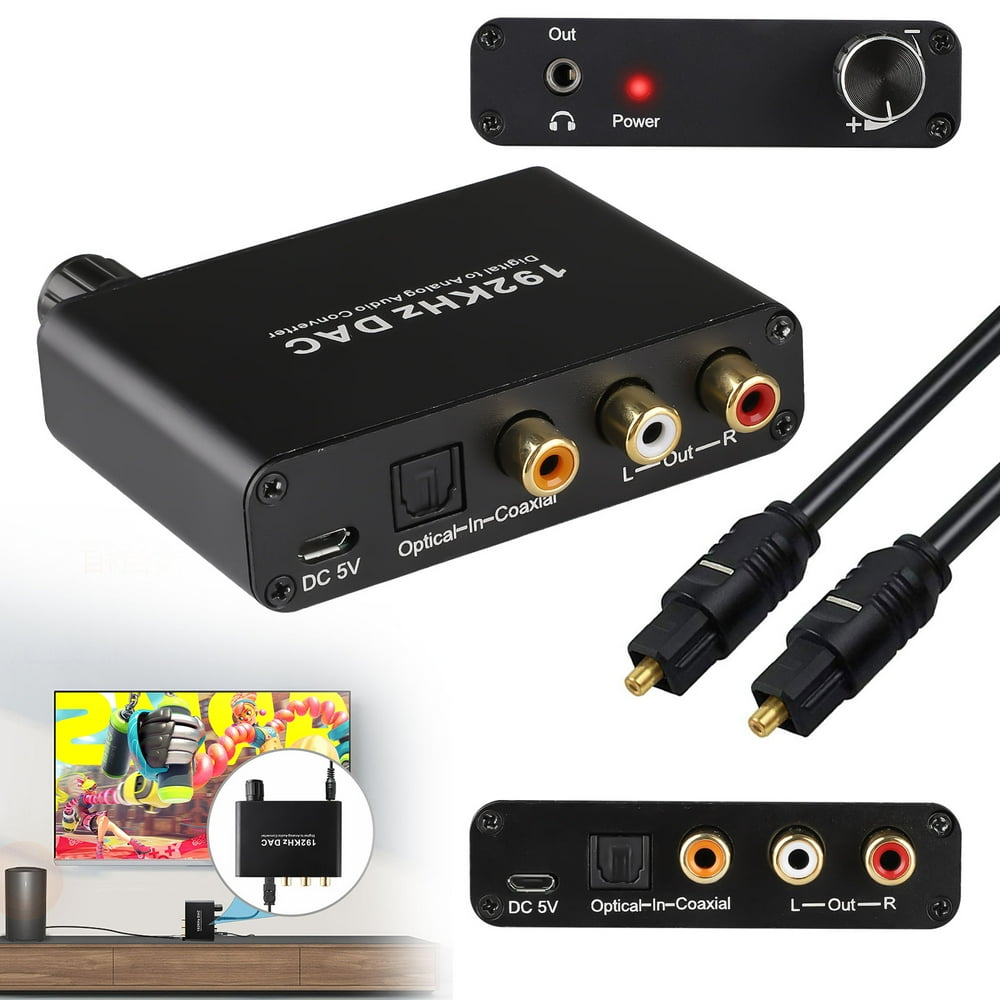 TSV 192KHz Digital to Analog Audio Converter DAC Digital Optical to