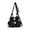 Black, variant on Large Capacity Knitted Handbag For Women Casual Bohemian Styles Crossbody Purse Beach Bag With Artistic Crochet Patterns