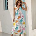 thumbnail image 2 of Flamingo Pattern King Size Sleeveless Dress Dresses Summer Women Dresses Clothing Woman Dresses Dress, 2 of 6