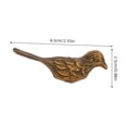 thumbnail image 2 of HEALEEP 2 Pcs Boutons d'Armoire à Oiseaux en Alliage de Zinc Marron Design Animal Créatif pour Cuisine Commode Garde-Robe Matériel, 2 of 8