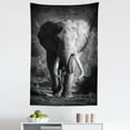 thumbnail image 1 of Grey Tapestry, Majestic Bull Approaching Photo Exotic Wild Habitat Mammal Art Print Safari, Fabric Wall Hanging Decor for Bedroom Living Room Dorm, 5 Sizes, Grey, by Ambesonne, 1 of 1