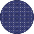 thumbnail image 1 of Ahgly Company Tapis Rond Lavable en Machine Intérieur Denim Bleu Foncé, 5 Pieds Rond, 1 of 7