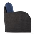 thumbnail image 5 of Brisbane Wicker / Rattan Outdoor Left Sectional Chair with Blue Cushions, 5 of 10