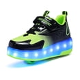 thumbnail image 3 of Kids Roller Skates Light up Shoes with Wheels Shoes LED USB Charging Roller Sneakers for Girls Boys Birthday Christmas Gift, 3 of 17