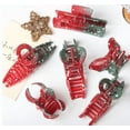 thumbnail image 2 of Yoyauz Christmas Hair Clip For Women, Christmas Tree Snowman Santa Claus Winter Strong Grip Clip, Suitable For Thick And Fine Hair Acrylic Hair Clip, 2 of 8