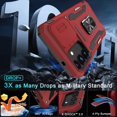 thumbnail image 4 of Funda de teléfono DEERLAMN para Samsung Galaxy S25 de 6,2 pulgadas, color rojo, 4 of 8