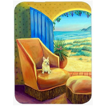 

French Bulldog Glass Cutting Board - Large 15 x 12 in.