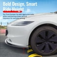 thumbnail image 6 of Ikon Motorsports Front Bumper Lip for 2024-2025 Tesla Model 3, IKON V4 Style Carbon Fiber Print PP, Lower Air Dam Chin Spoiler Protector Splitter 3PCS, 6 of 9